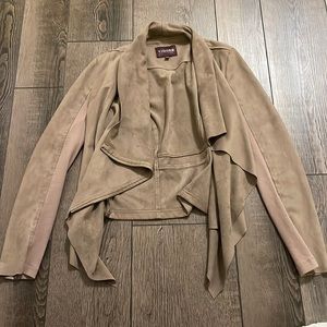 Suede bomber jacket